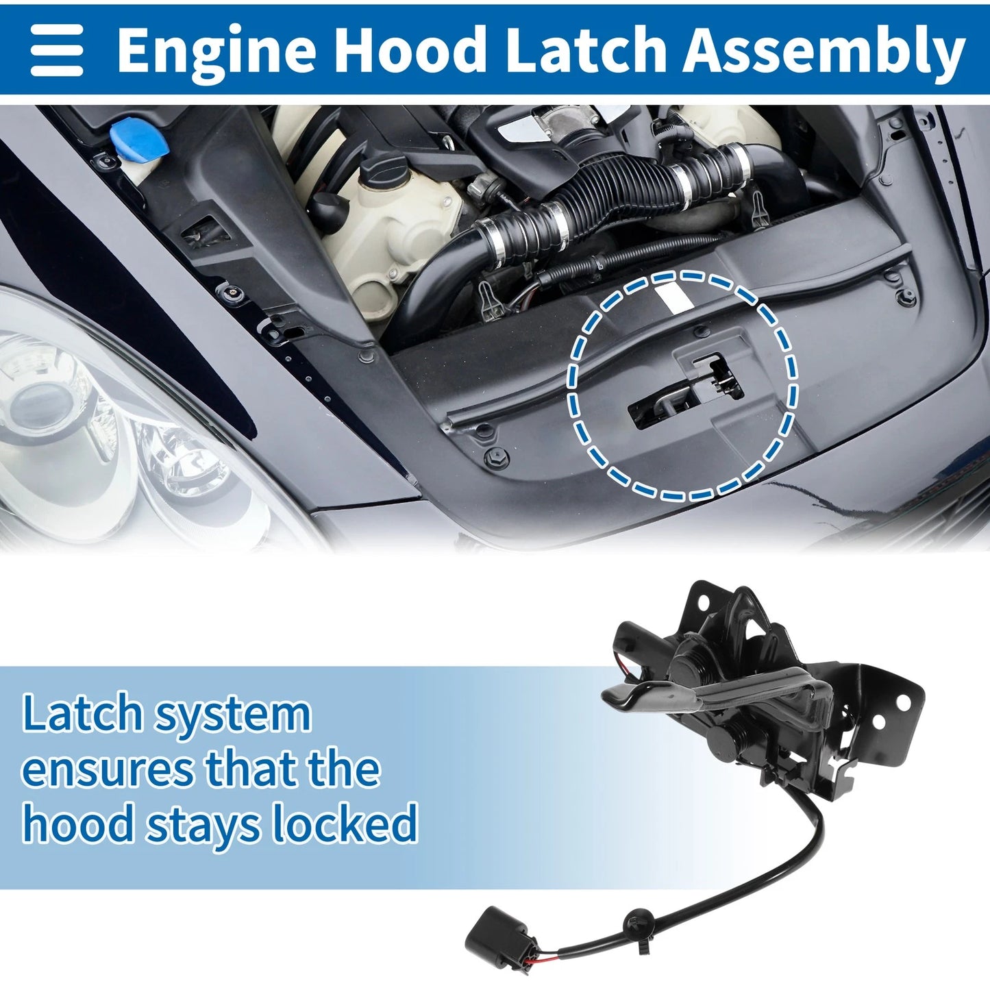 Hood Latch Assembly for Kia Sorento (2016-2020)