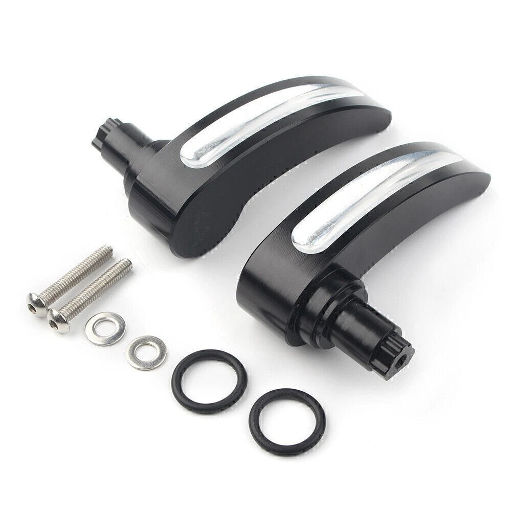 CNC Cut Saddlebag Lid Lifter for Harley Touring Road King (2014-2018) Black