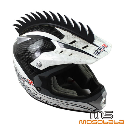 14'' Rubber Spikes Saw Strip for Dirt Bike ATV Motorcycle Helmets