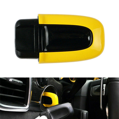 Yellow ABS One Button Start Key Cover Case for Macan (2015-2023)