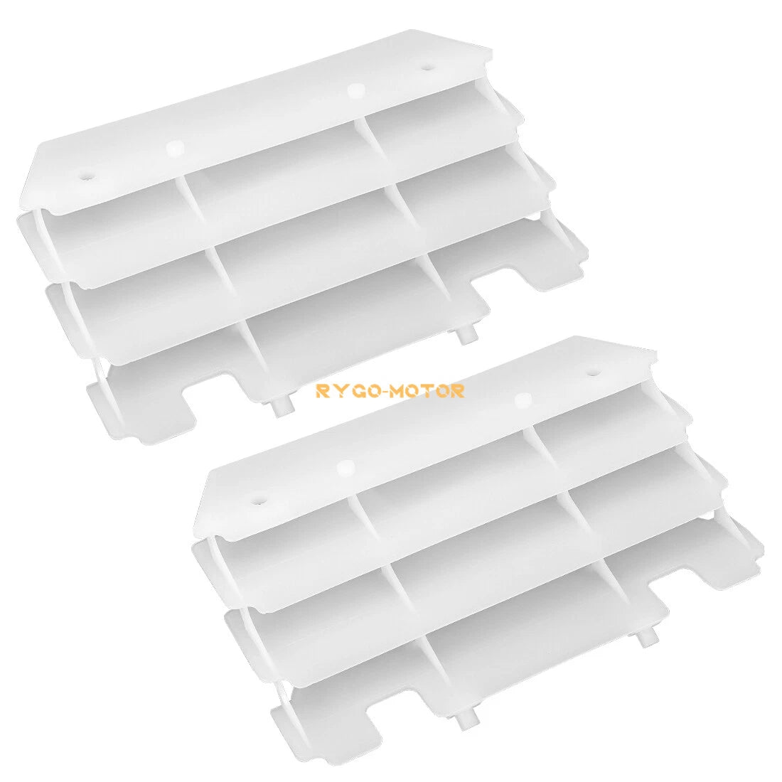 2 x Radiator Louvers Guards White for Kawasaki KX125 KX250 (1997–2004)