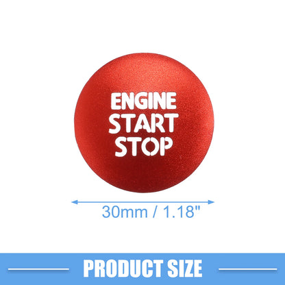 Red Engine Start Stop Ignition Button Cover for Toyota Tacoma (2016-2021)