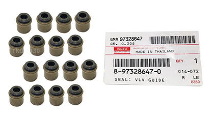 16 x Valve Guide Seals for Isuzu Dmax 4JK1 4JJ1 (2007-2011)