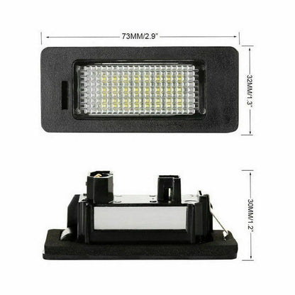 2 x No Error LED License Plate Lights for BMW E82 E88 E90 E92 E39 E60 (2007-2013)