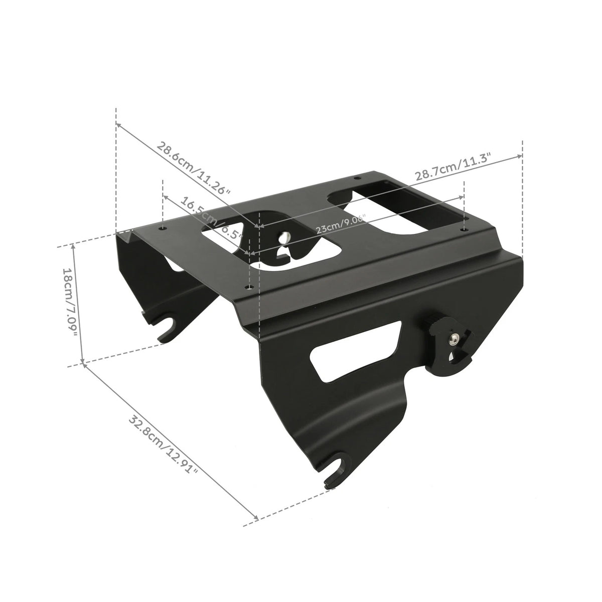 Detachable Solo Mount Rack for Harley Touring FLHR FLTR FLHX (2009-2013)