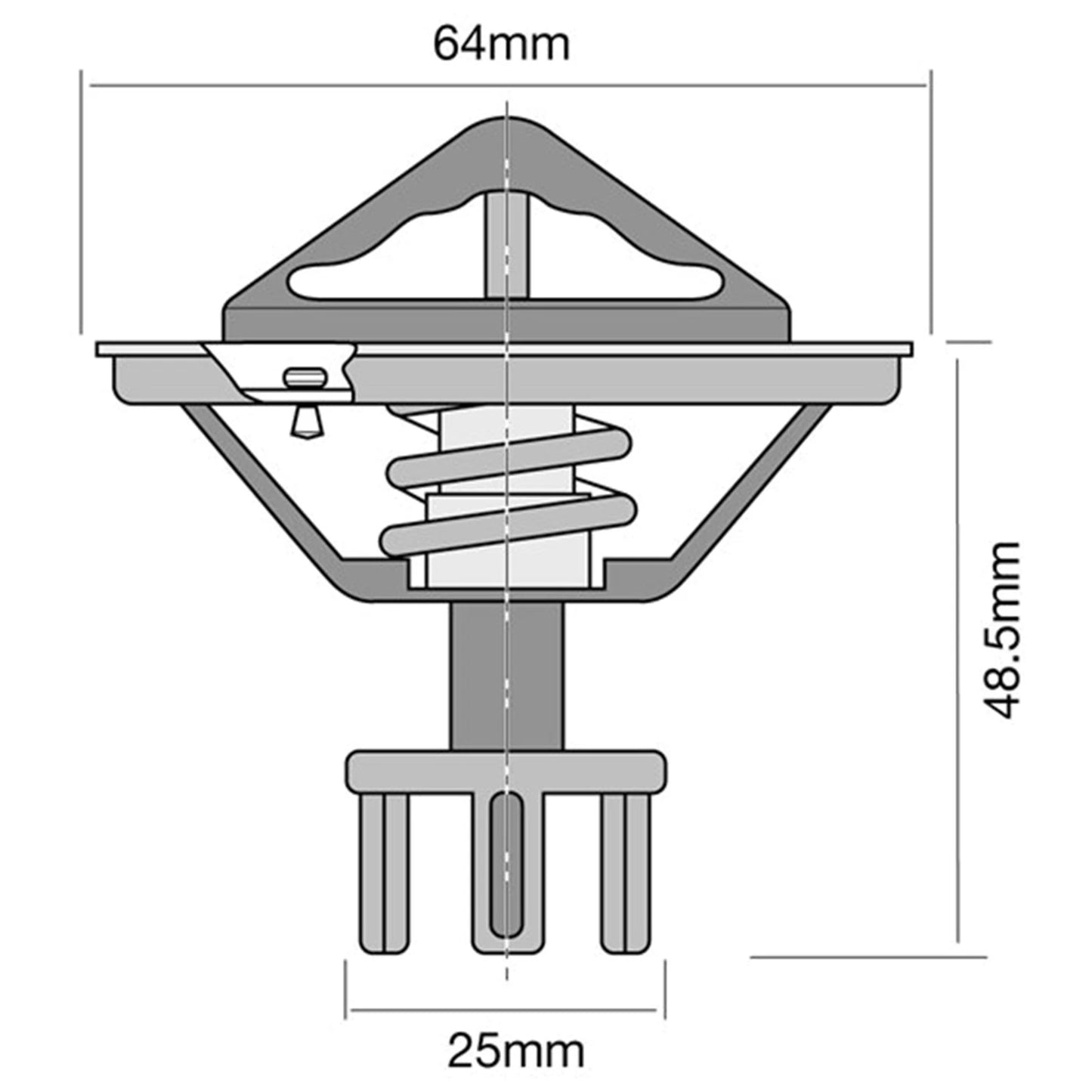 Thermostat for Nissan Patrol GQ GU 6cyl 2.8L RD28T RD28Ti 1994~2000