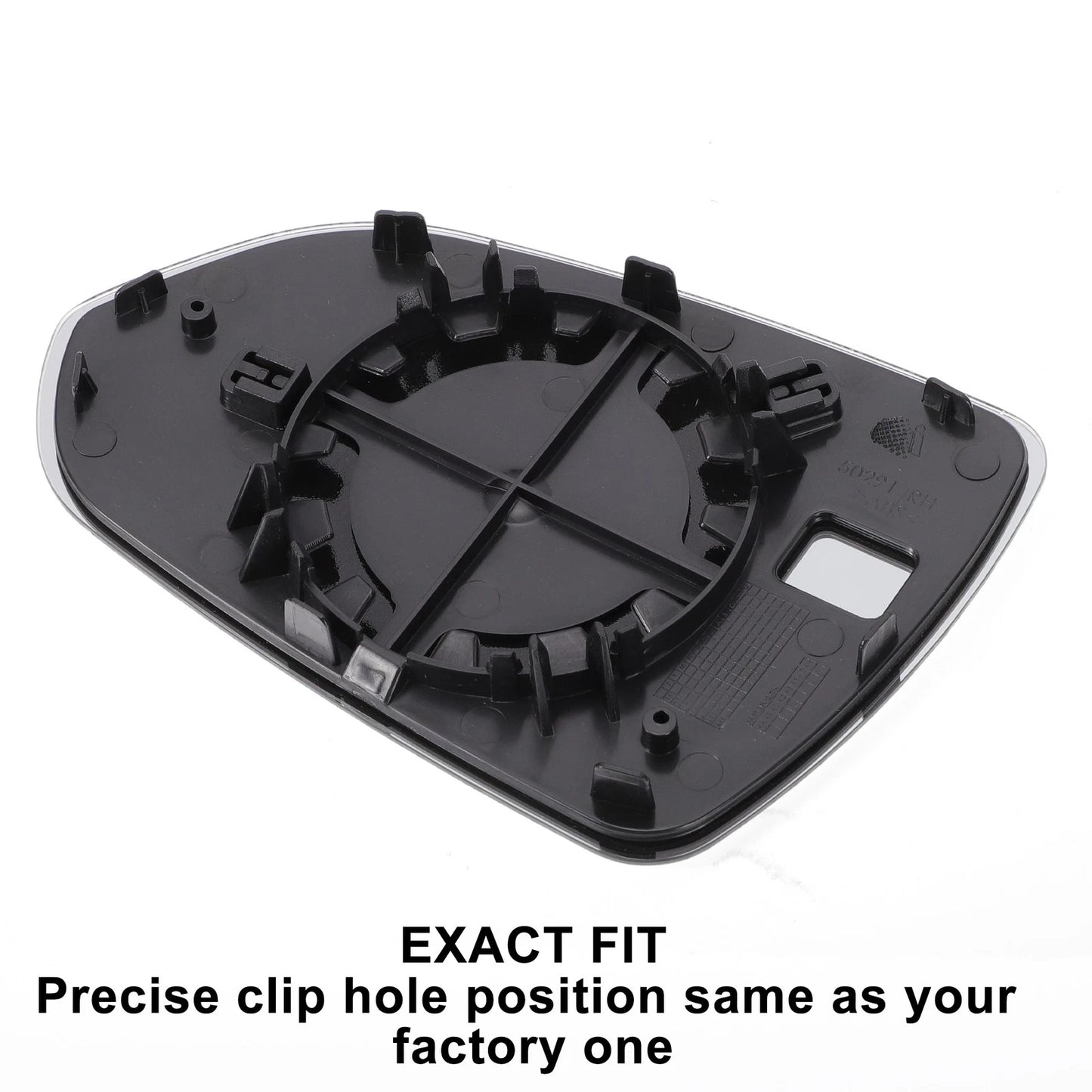 Right Side White Mirror Glass for Hyundai Accent (2018-2020)