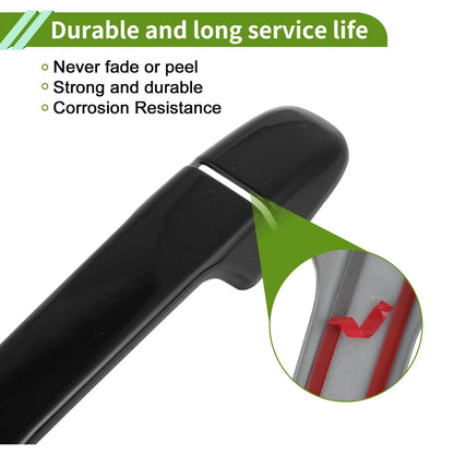 Exterior Door Handle Cover Trim for Toyota Alphard (2015-2021) Gloss Black