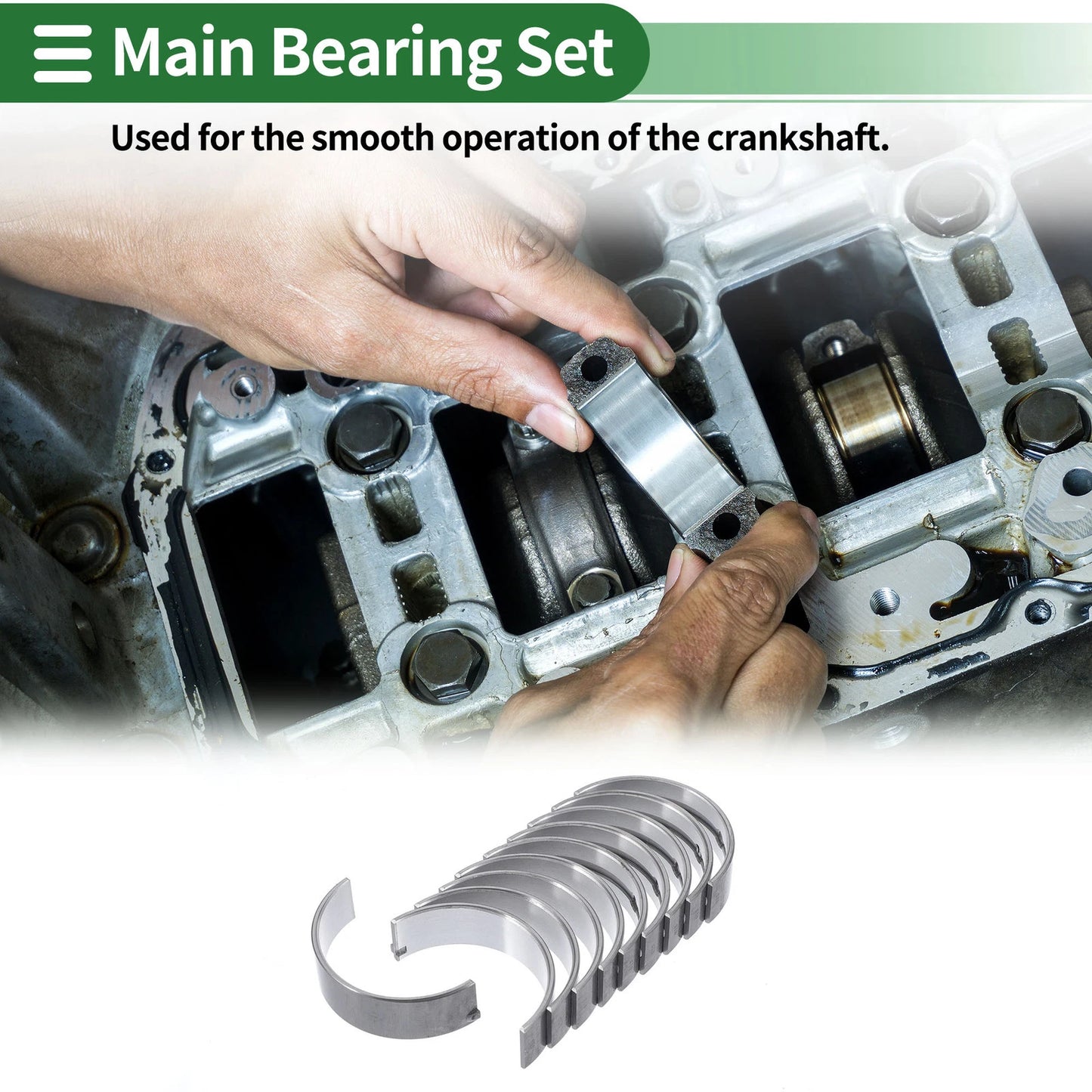Main Bearing Set for Hyundai Accent (2010-2016)