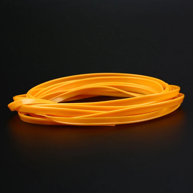 5M Yellow Car Interior Door Crack Edge Line Insert Molding Trim for Universal