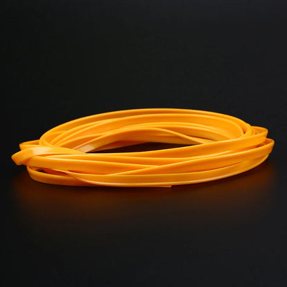5M Yellow Car Interior Door Crack Edge Line Insert Molding Trim for Universal