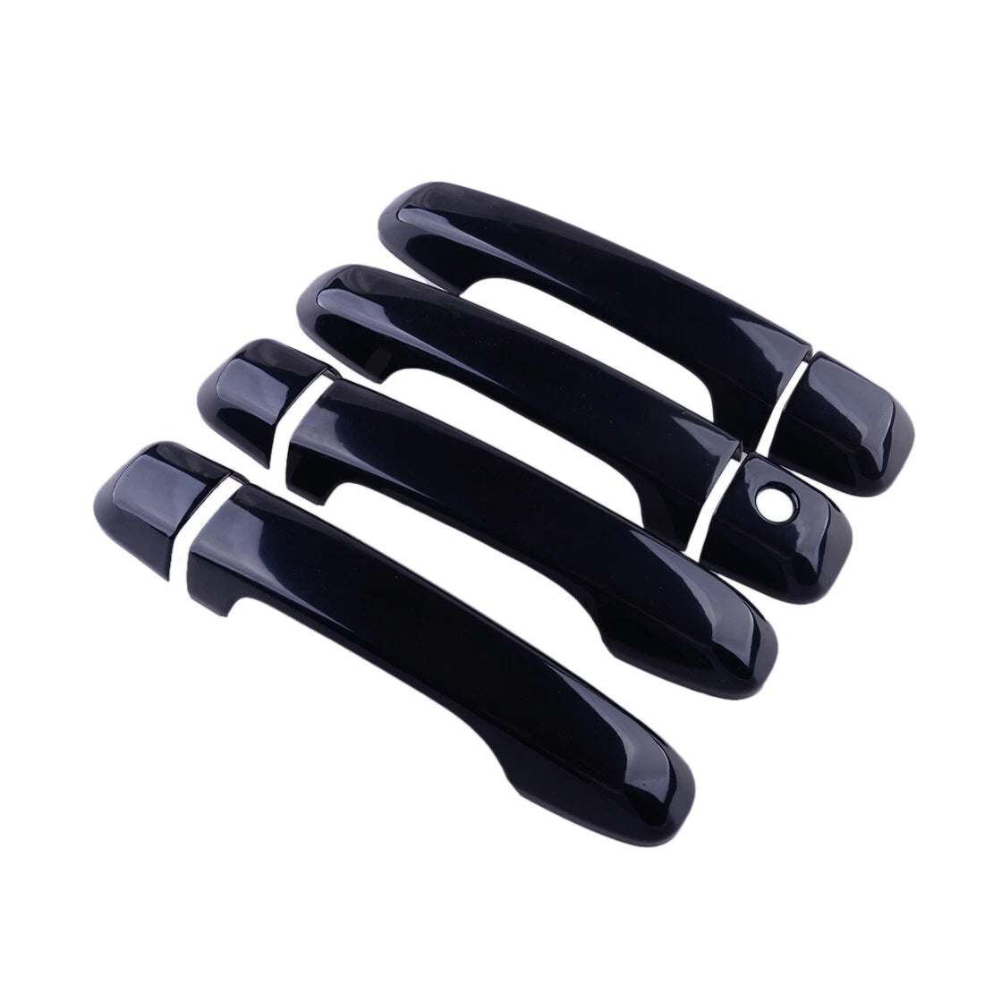 Black Side Door Handle Cover Trim for Toyota 4Runner (2010-2021)