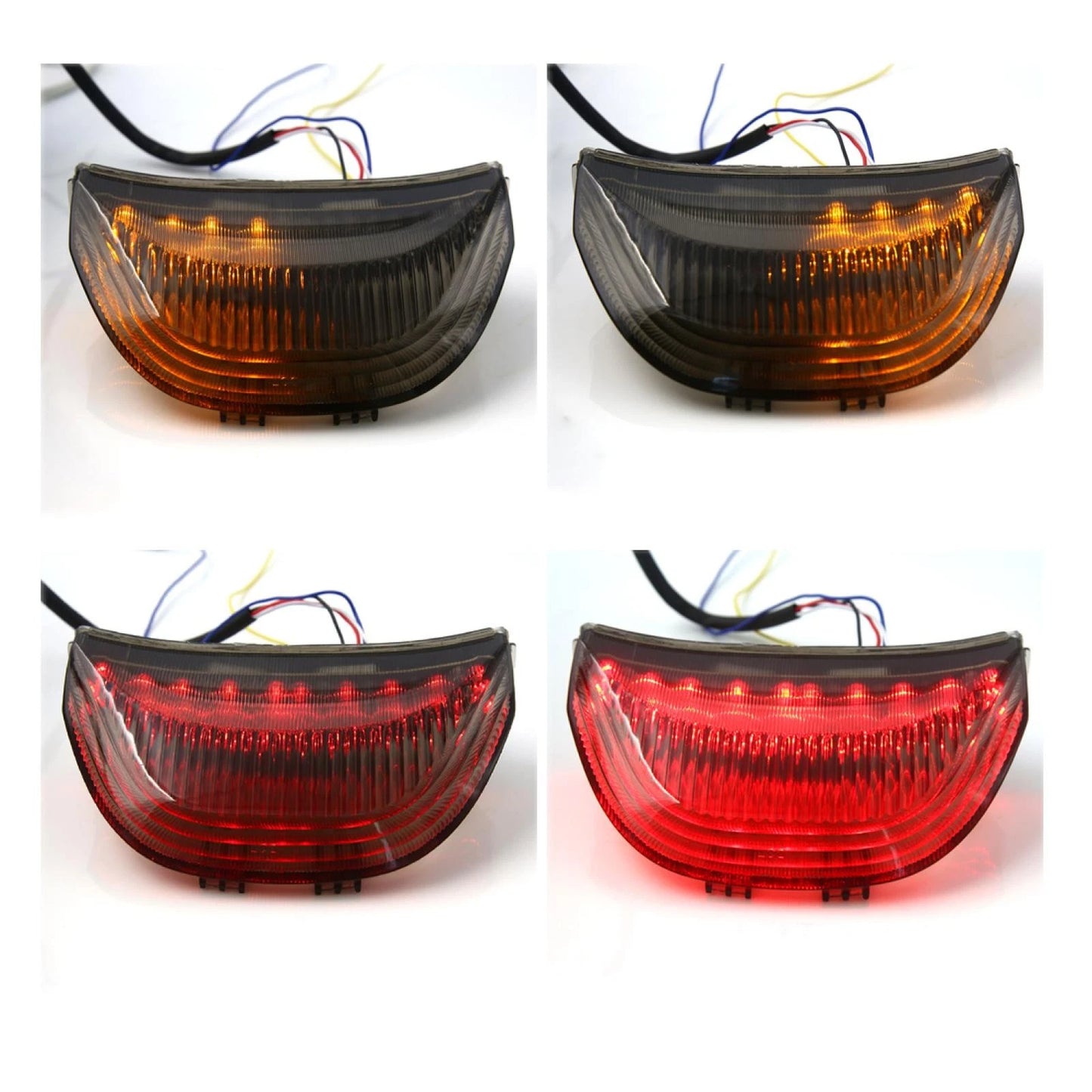 Red/Yellow Tail Light w Turn Signals for Honda CBR1000RR (2004–2007)