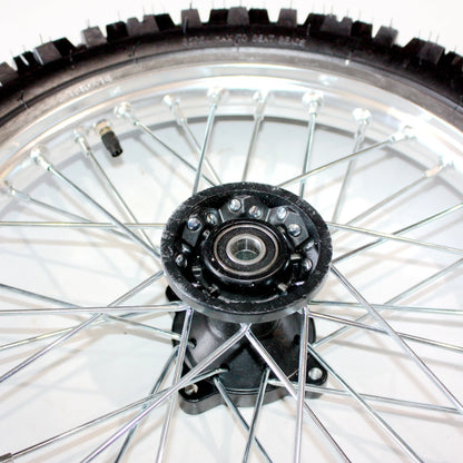 15mm Silver Axle Front Wheel Rim Tire for PIT PRO Dirt Bike
