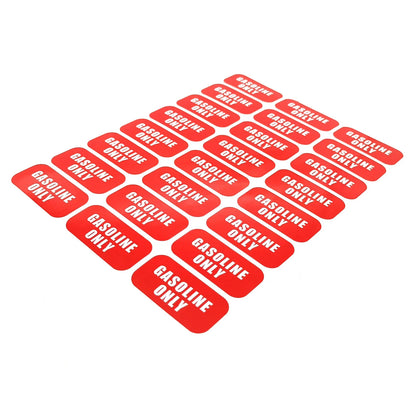 Gasoline Only Fuel Caution Warning Decal for All Boats & PWC 1"x2"