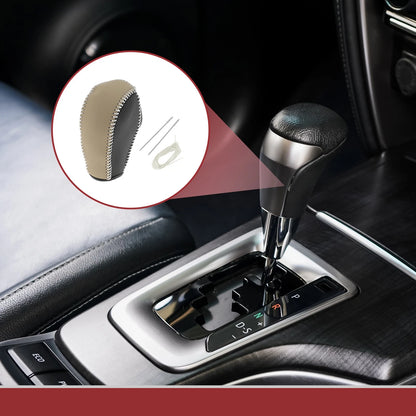 Gear Shift Knob Cover for Subaru Forester (2014-2017) Black Beige
