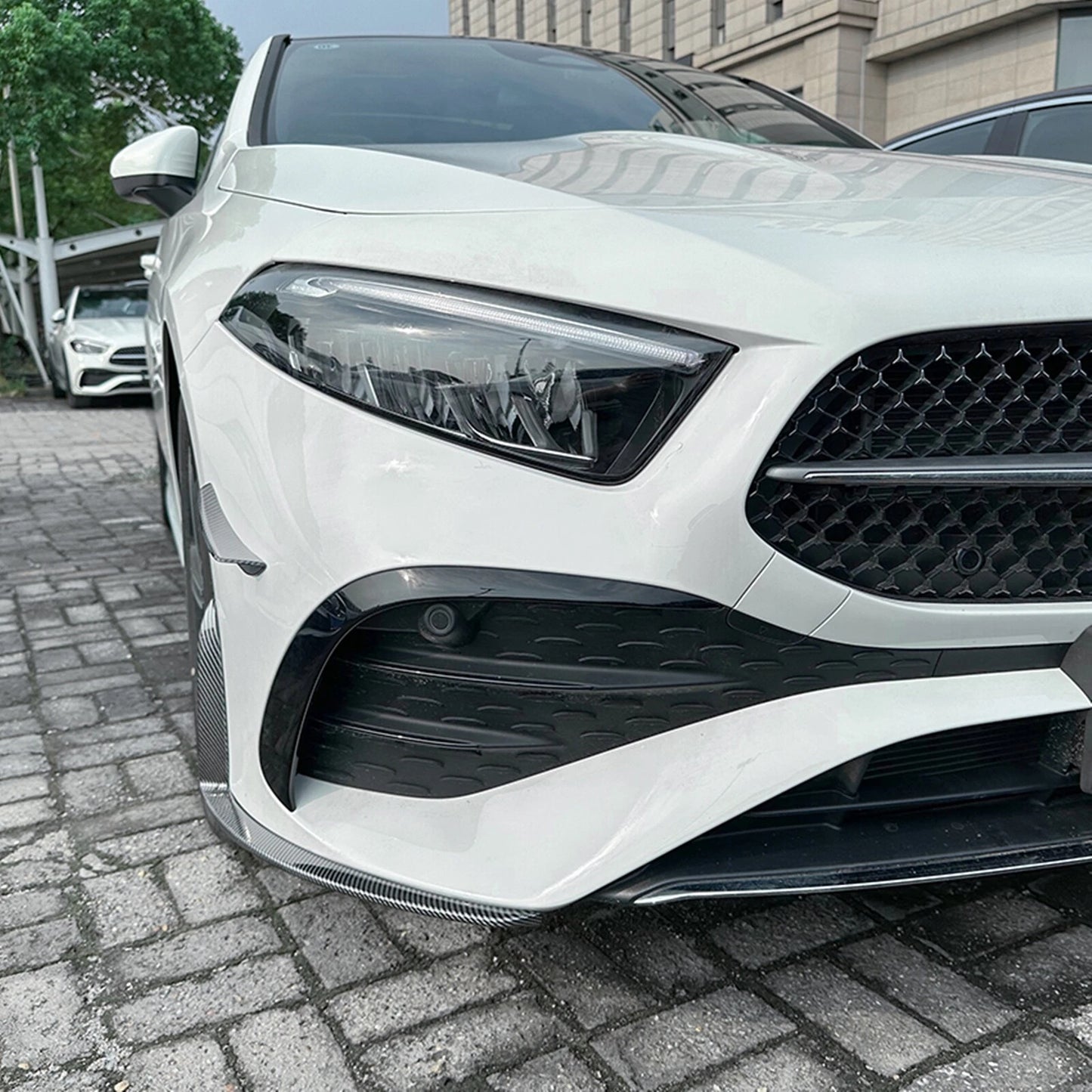 Front Side Spoiler Cover Trim for Benz W177 A180 A200 (2023-2024)
