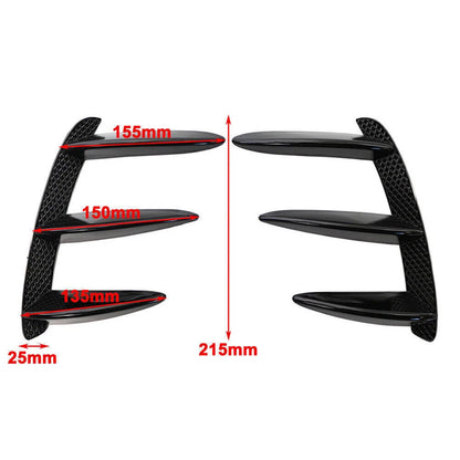 Rear Lip Bumper Canards Vents for Mercedes Benz W176 A200 A250 A45 (2013-2018)