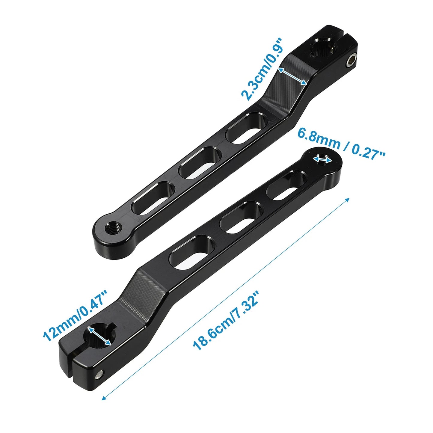 Pair / 1 / Black Heel Toe Shifter Levers for Harley Touring Trike