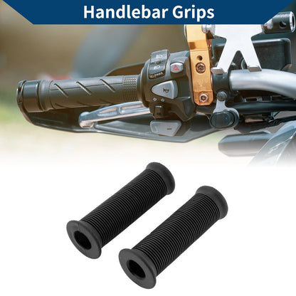 7/8 22mm Hand Grips Cover Rubber Black 1 pair for Motorcycle
