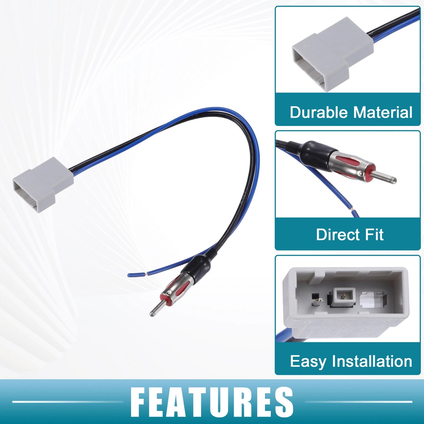Stereo CD Player Radio Wiring Harness & Antenna Adapter for Nissan (2007-2020)