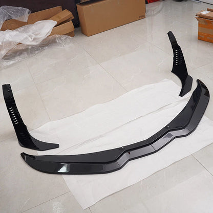 Gloss Black Front Lip Splitter & Side Winglets for 2014-2019 Corvette C7 Z06