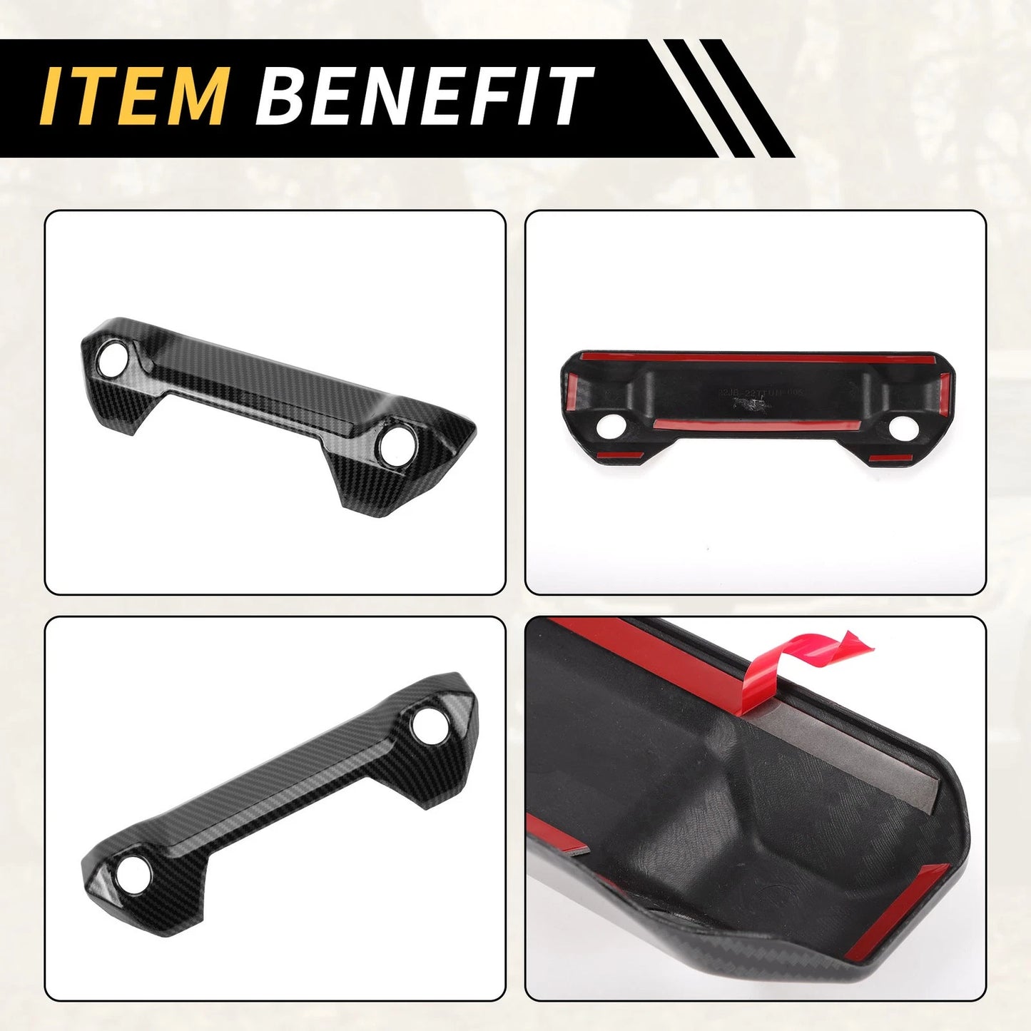 Carbon Fiber Boot Handle Bowl Cover for Toyota Tundra (2022-2024)