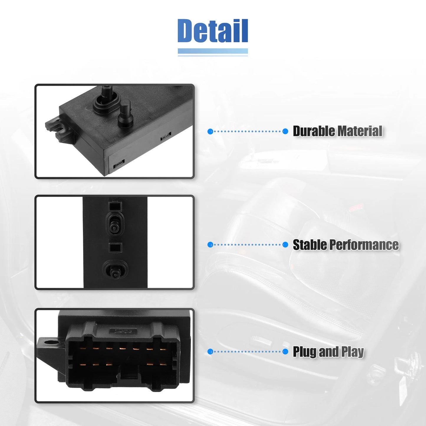 Power Seat Switch Control Right Side for Acura TSX (2009-2014)