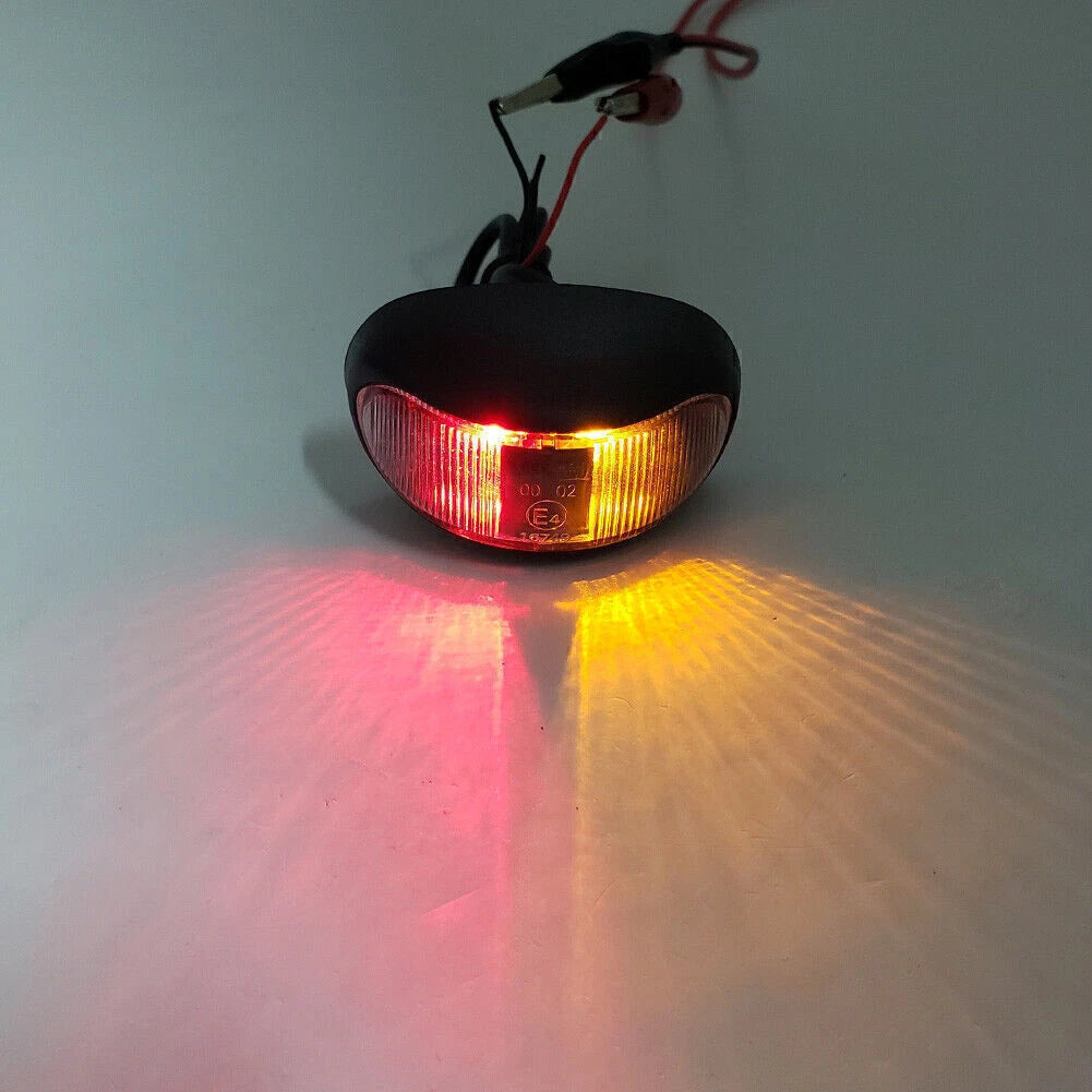 LED Side Marker Lights Amber Red for Truck Trailer RV Boat