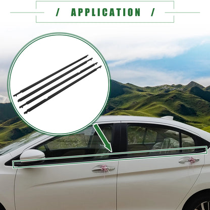 Weatherstrip Window Trim Seal Belt for Toyota  - 1 Set