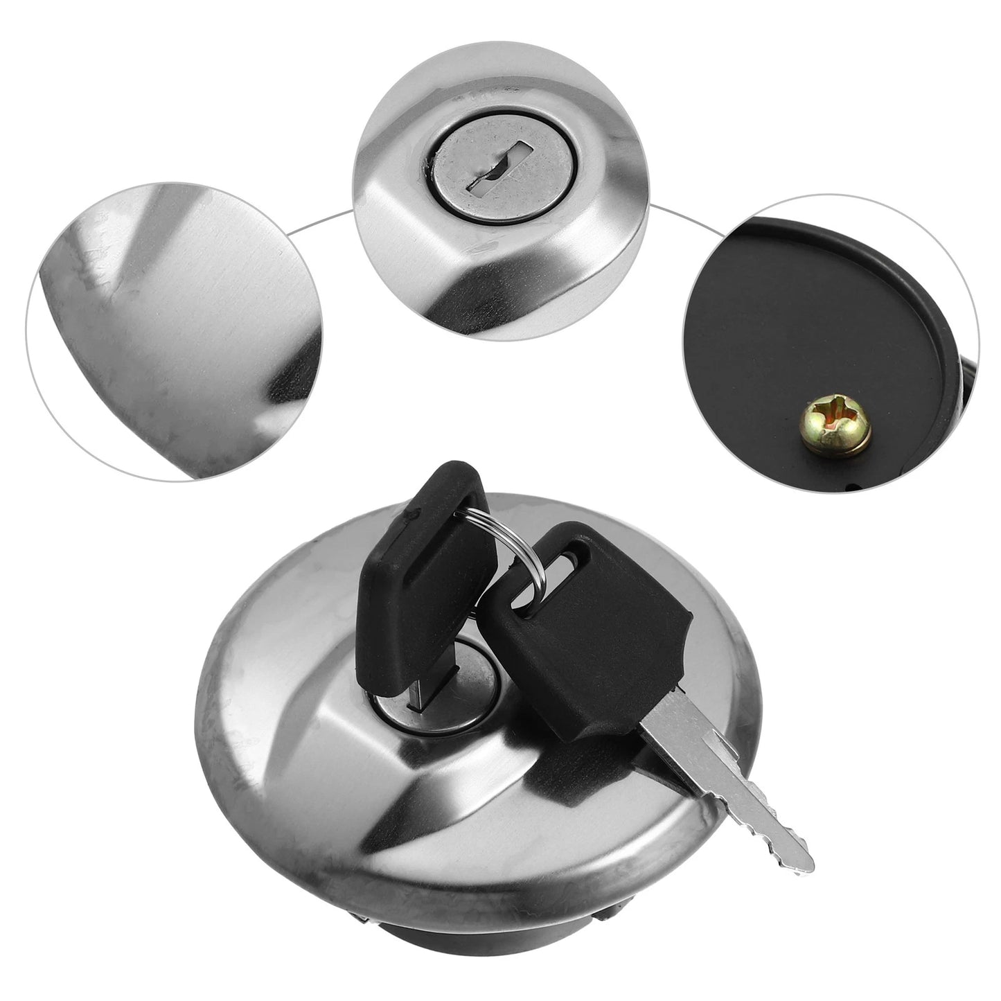 Motorcycle Gas Tank Cover Locking Fuel Cap w/ Keys for Suzuki GZ250 (2002-2008)