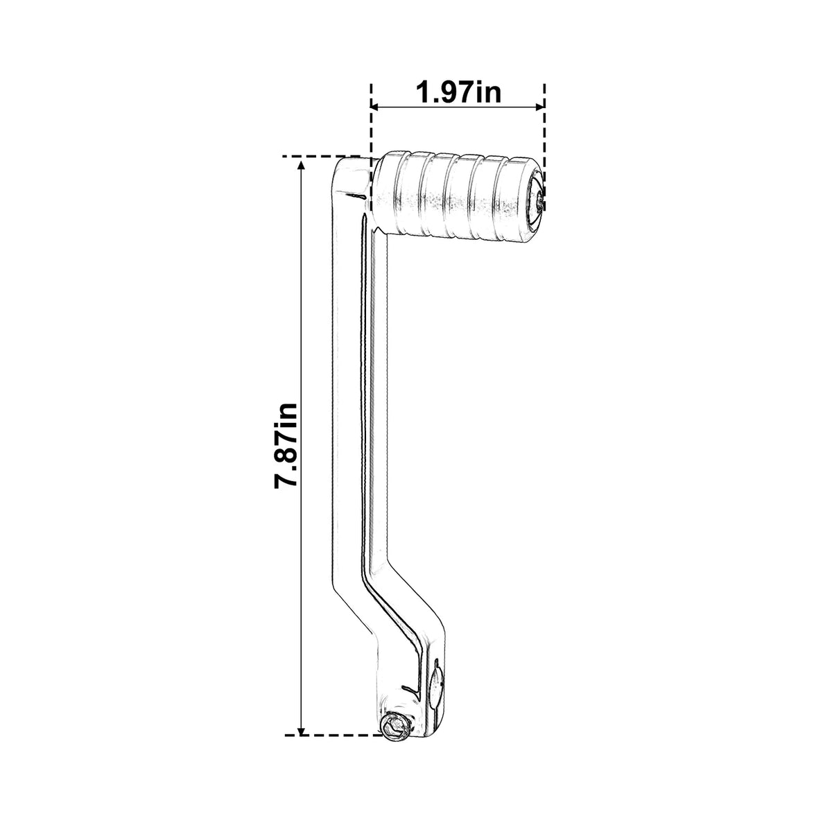 Black Heel Toe Shift Lever Pegs for Harley Street Glide (1988-2024)