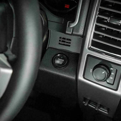 Black Engine Start Stop Button Cover for Ford F150 (2015-2021)
