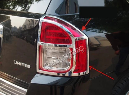 Tail Light Lamp Cover Trim Chrome for JEEP Compass (2011-2015)