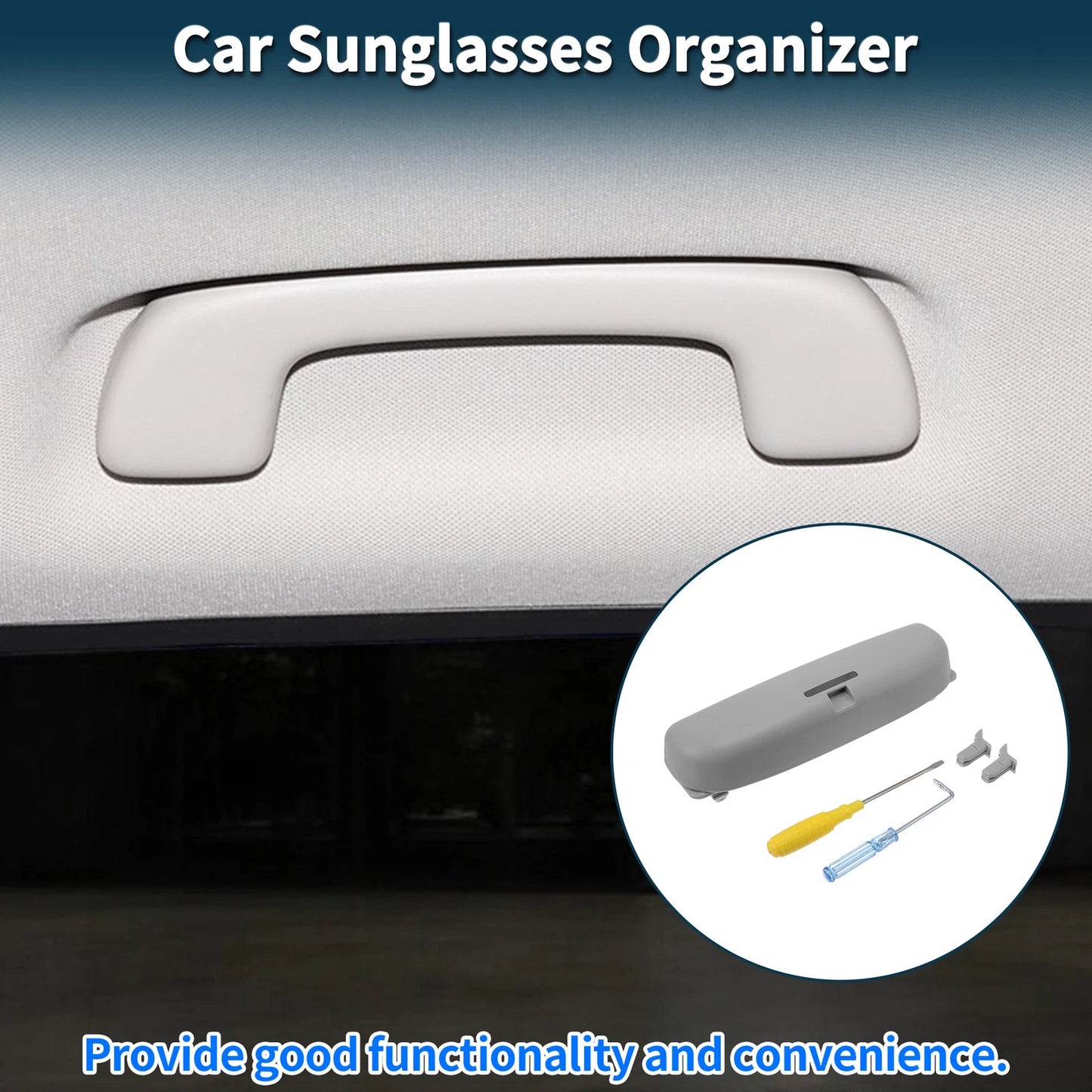 Sunglasses Case for Jeep Renegade 2015-2023 Eyeglasses Holder Storage Box