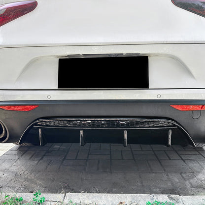 Rear Bumper Diffuser Lip for Alfa Romeo Stelvio (2017-2024)