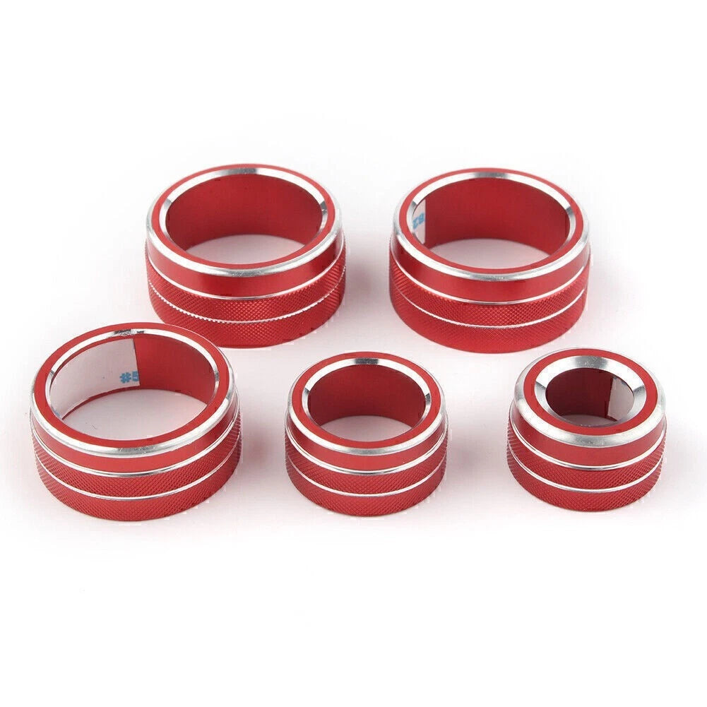 Aluminum Air Conditioning Audio Button Switch Knob Covers for Toyota Camry (2018)