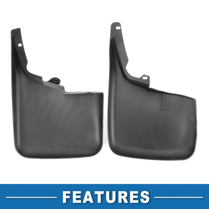 Front & Rear Mud Flap Splash Guards for Ford F-250 (2011-2016)