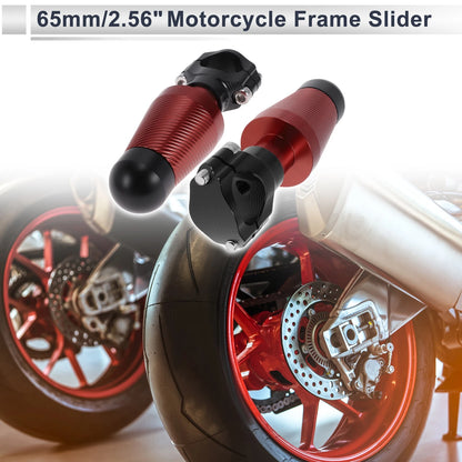 2 x Aluminum Alloy Motorcycle Slider Frame Red for Motorcycle