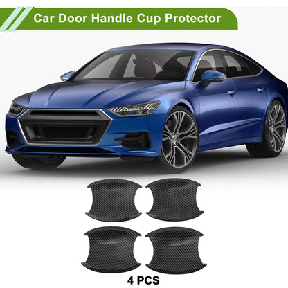 Carbon Fiber Black Door Handle Cup Protectors for Honda CR-V 2007-2011