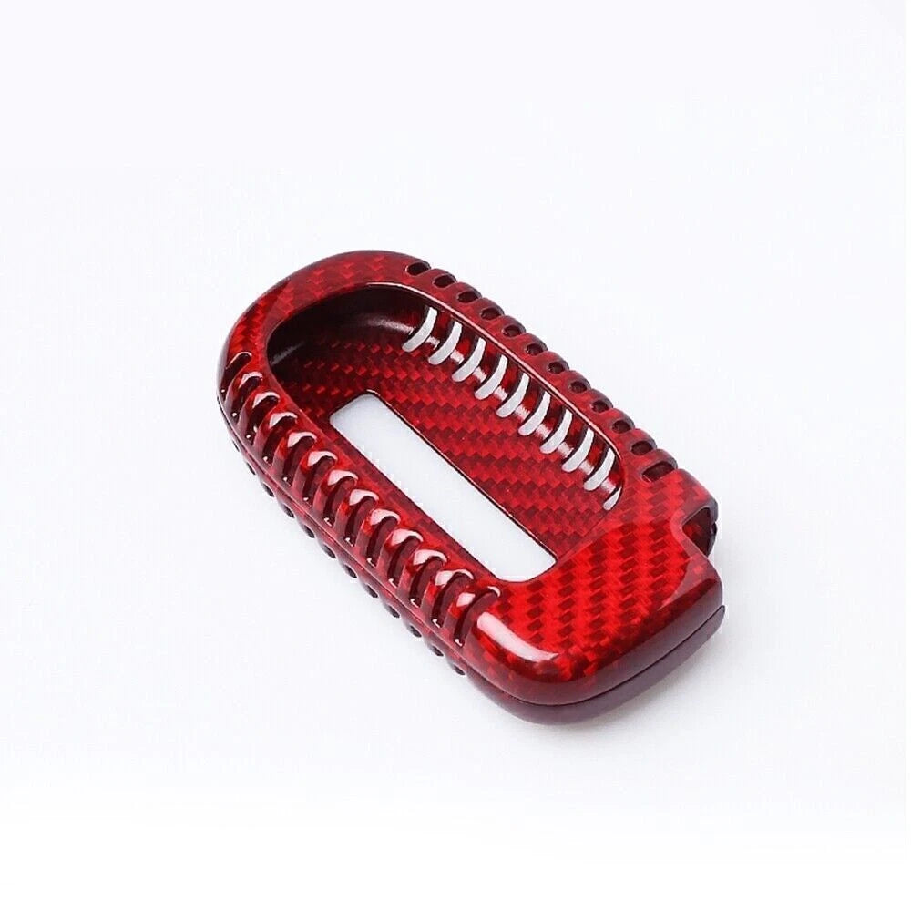Carbon Fiber Key Case Cover for Jeep Cherokee Renegade (2015-2023)