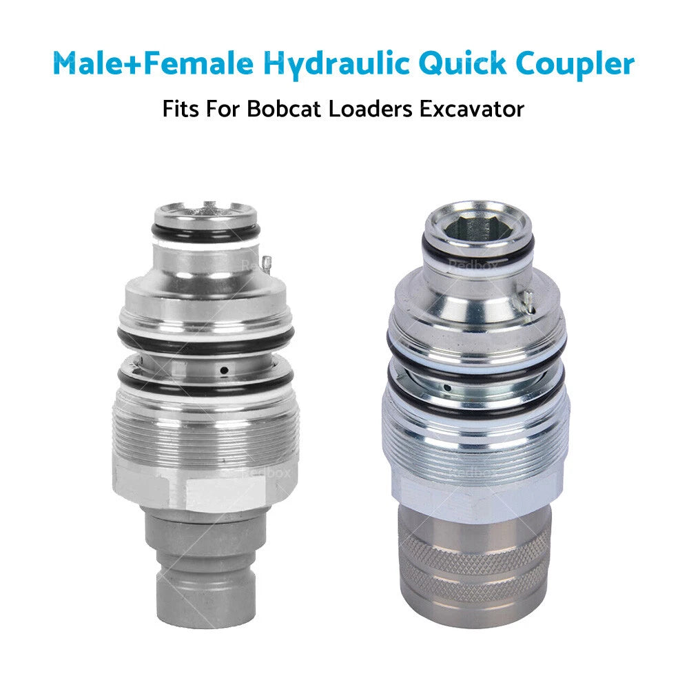 Hydraulic Flat Face Quick Coupler 46mm for Bobcat