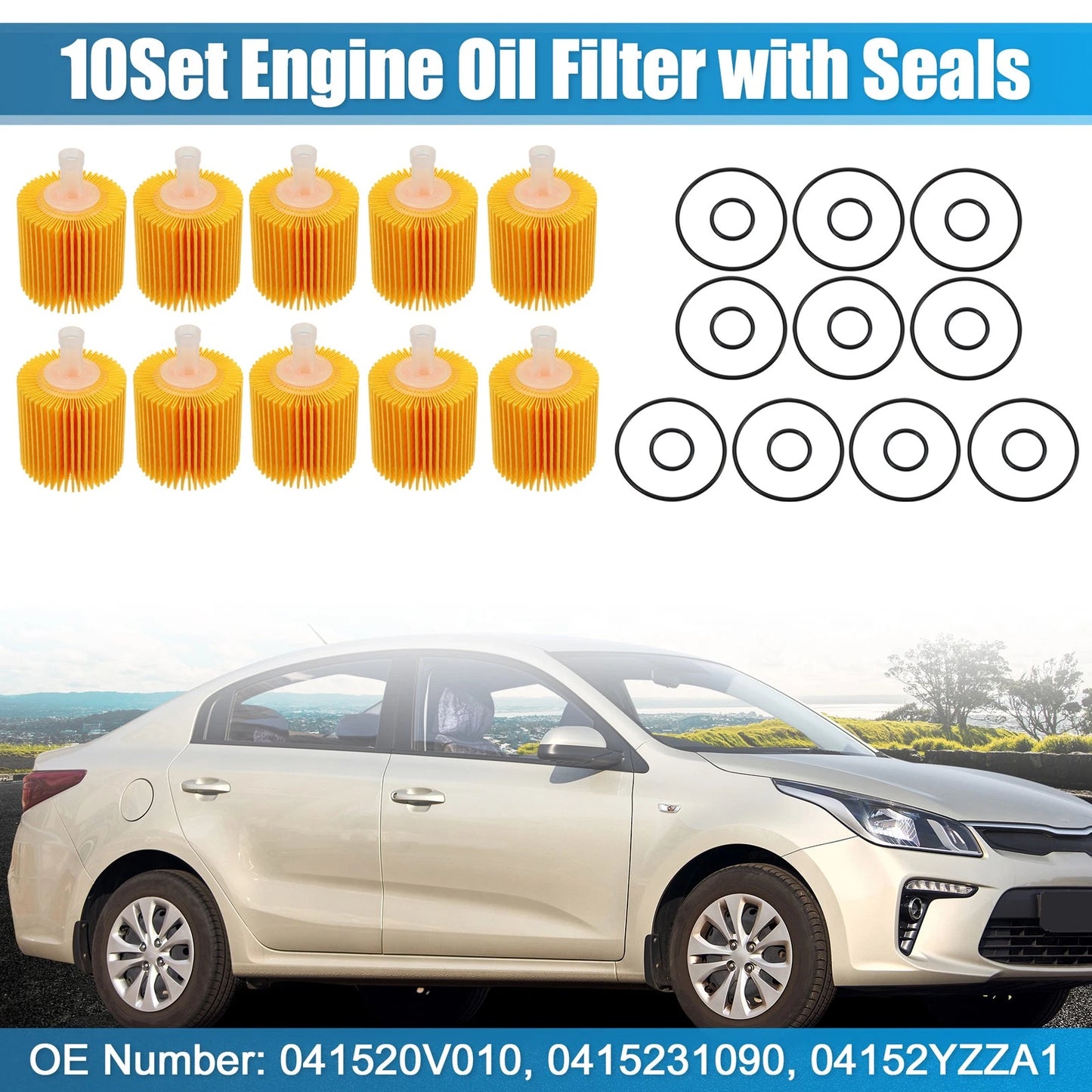 Engine Oil Filter 10 Sets for Toyota Avalon (2013–2018)