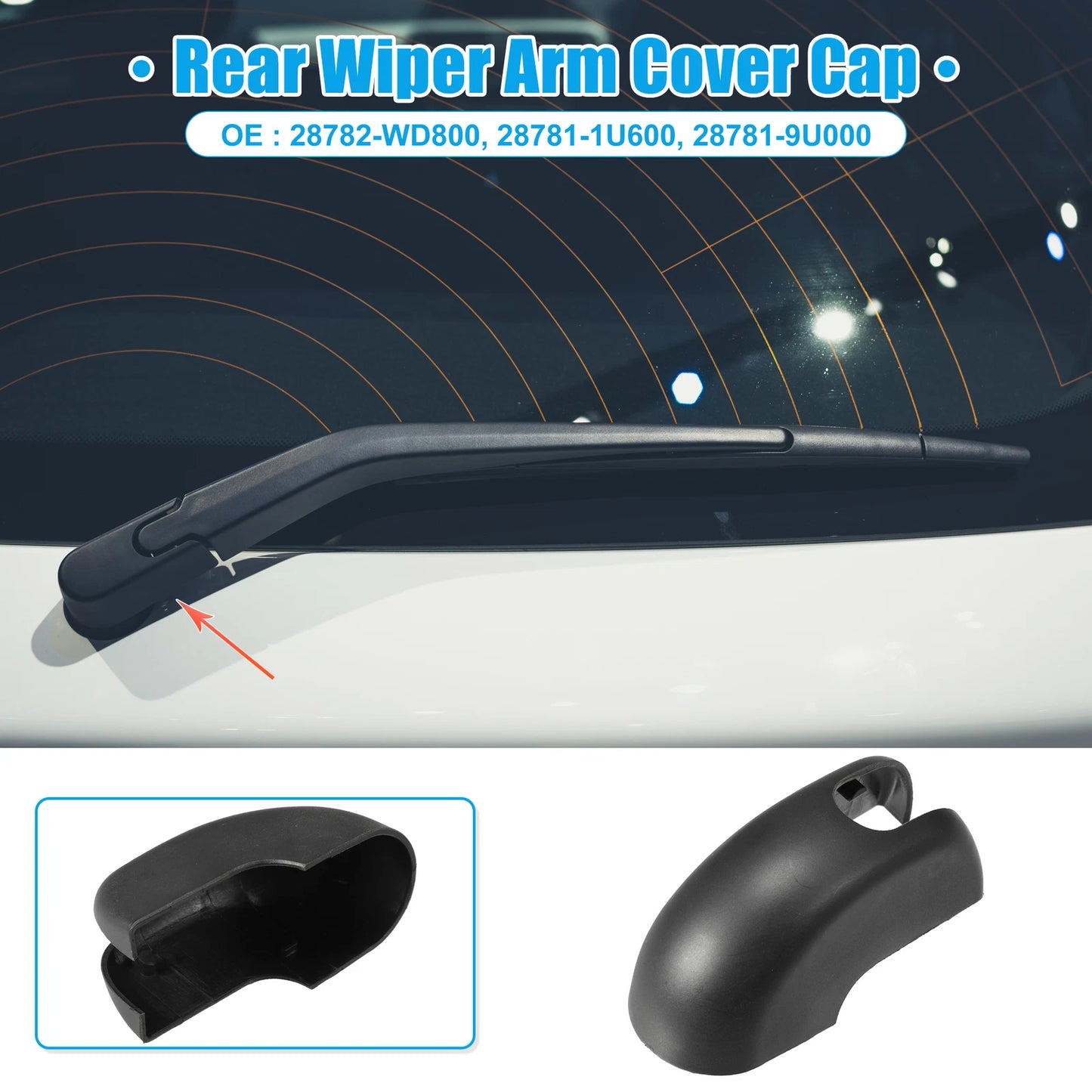 Rear Windshield Wiper Arm Cover for Nissan Note (2005-2012)