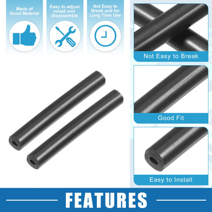 Car Sun Visor Repair Tube for Jeep Wrangler JK JKU 2007-2017 Black 2 x Pack