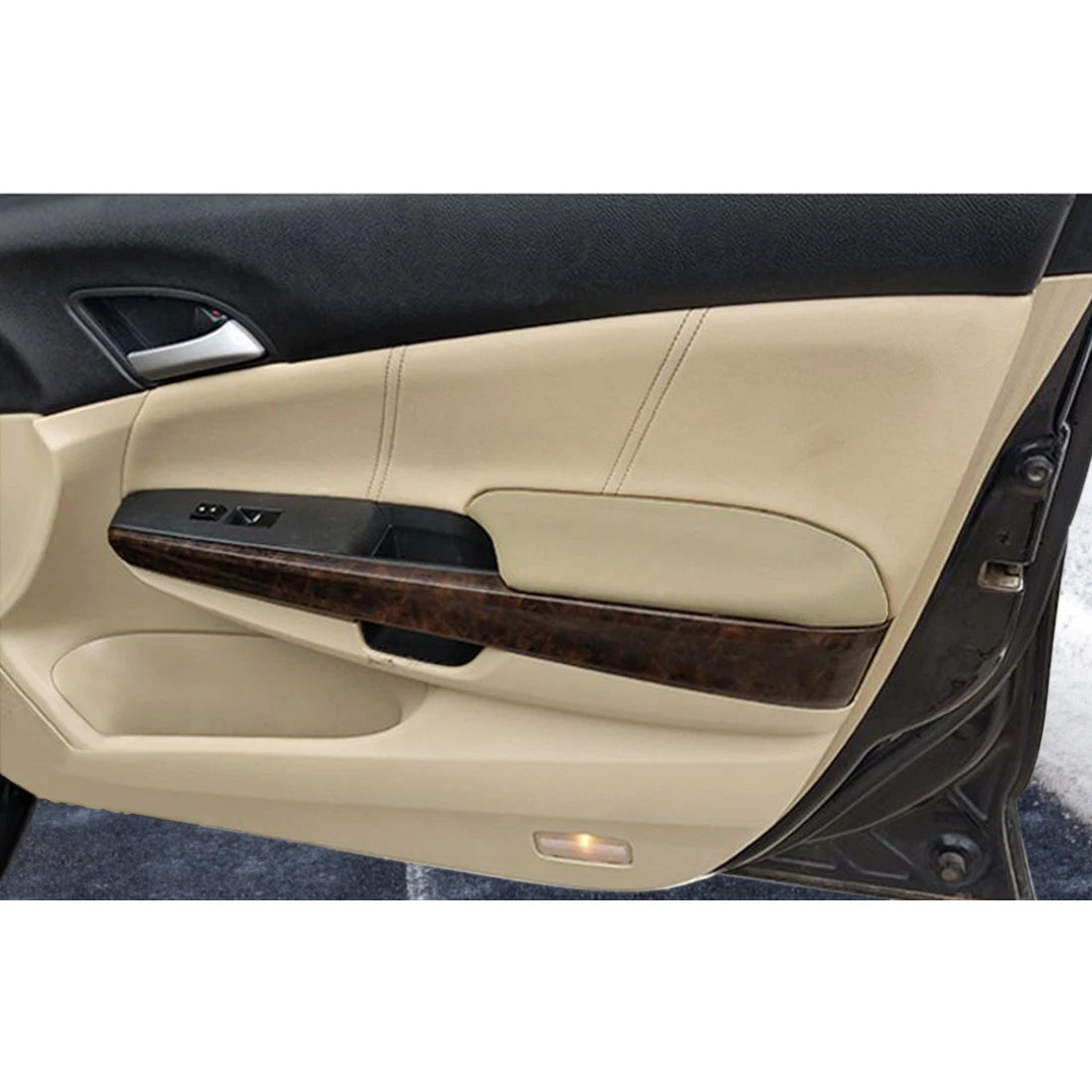 Beige Front Door Armrest Covers  for Honda Accord Sedan (2008-2012)