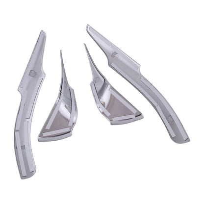 4 x Chrome Rearview Mirror Pillar Trim for Jeep Compass (2007-2023)