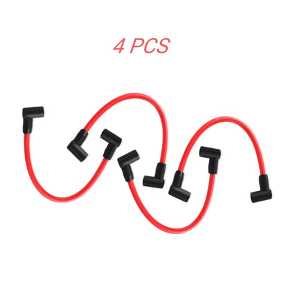 4Pcs Premium Spark Plug Wire for Johnson Evinrude Outboard 9" 582365