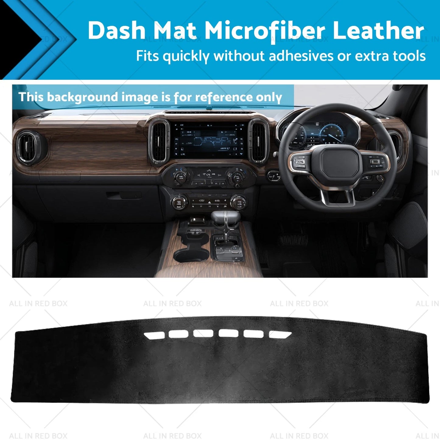 Non-Slip Microfiber Leather Dashboard Cover for GWM Tank 300 (2023-2025)