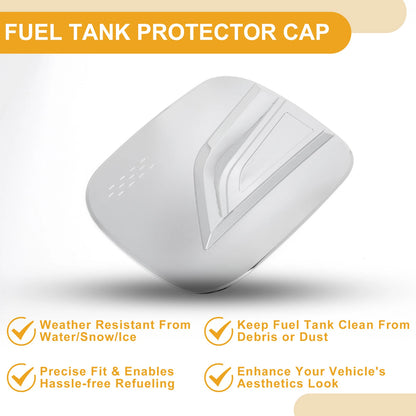 Fuel Tank Door Cap for Lexus NX 2022-2025 Gas Tank Flap Chrome Silver Tone